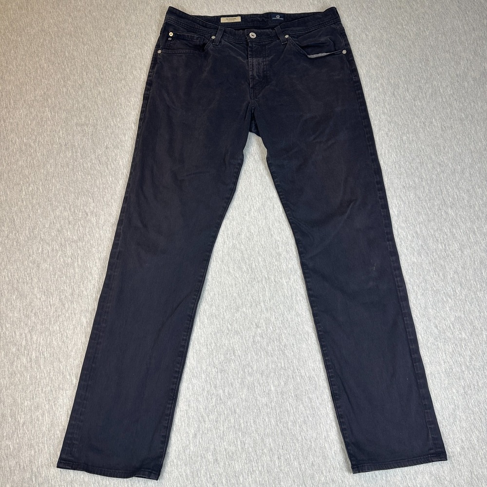 AG Adriano Goldschmied The Graduate Tailored Leg Navy Blue Pants Mens 34x32